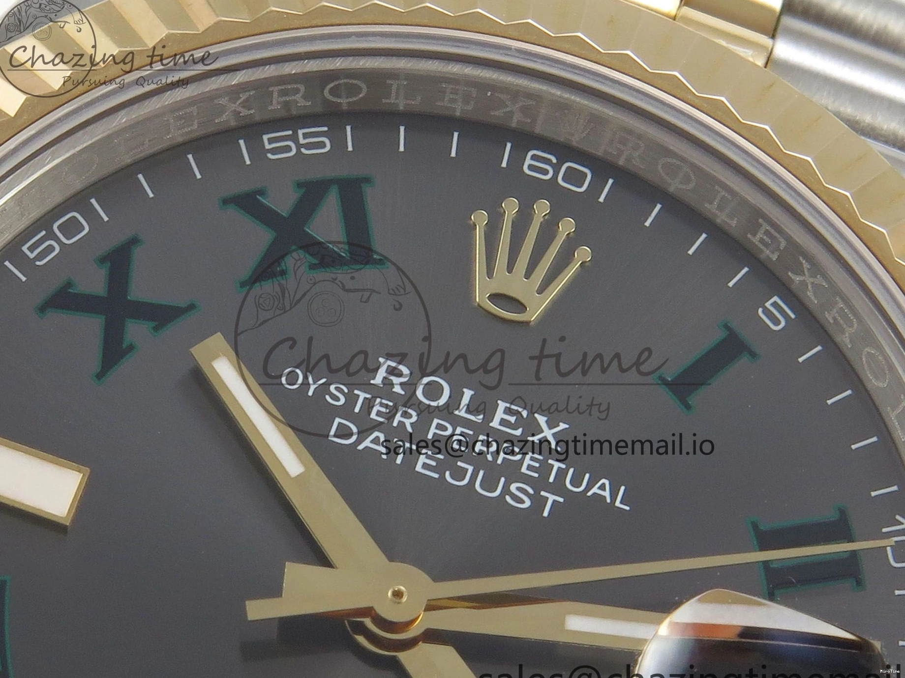 MiroTime 0424 Reliable DateJust 41mm 126333 SS YG 3EF 1:1 Best Edition Gray Roman Dial on SS YG Jubilee Bracelet SA 302